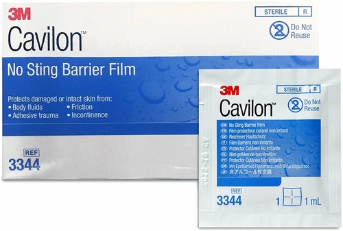 Skin Barrier Wipes, 1.0 mL. Pack of 120 No-Sting swabs for Skin