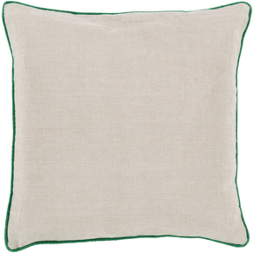 Surya Rug LP002-2222P Square Beige Decorative Poly Fiber Pillow 22 x 2