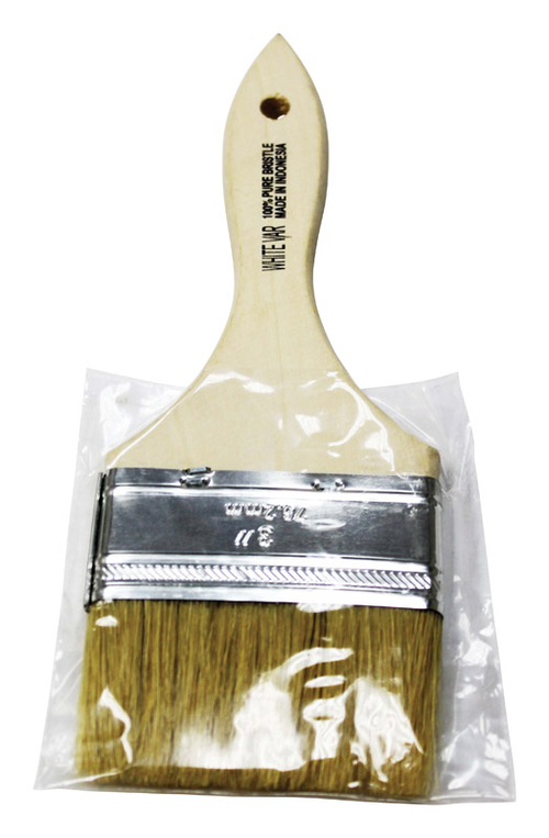 Premier 1803287 3 in. Flat White China Bristle Chip Brush