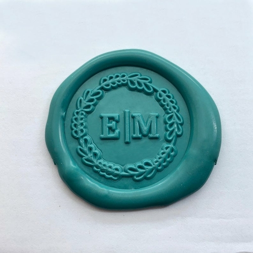 Custom Initial Wax Seal Stamp Kit - Personalized Wedding