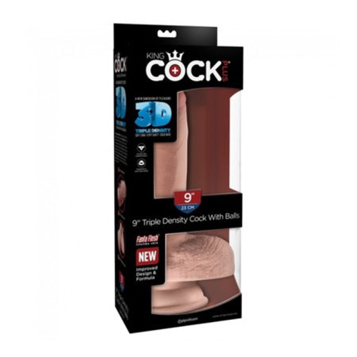 Pipedream King Cock Plus 9 in. Triple Density Cock With Balls