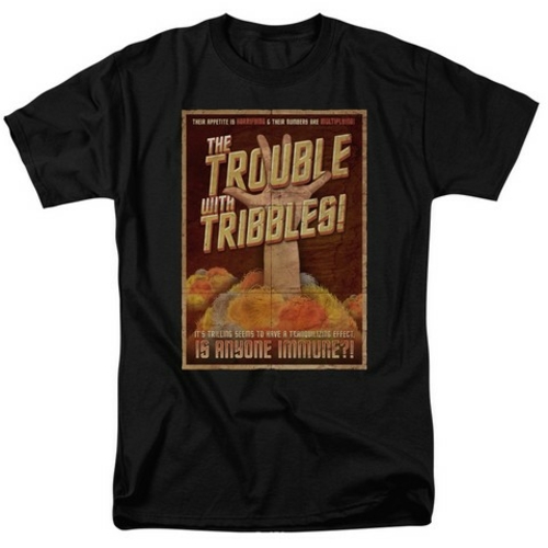 Trevco Star Trek-Tribbles- The Movie - Short Sleeve Adult 18-1 Tee - B