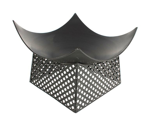 Black Iron Square Fire Pit W/ Stand Small 49 X 49 X 36Cm