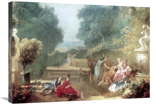 Global Gallery GCS-277584-30-142 30 in. A Game of Hot Cockles Art Prin