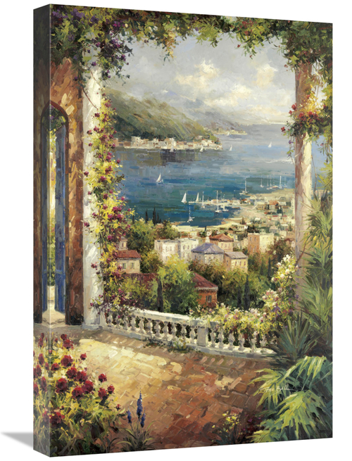 Global Gallery GCS-129798-1624-142 16 x 24 in. Bougainvillea Archway A