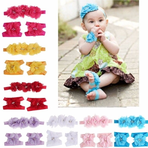 Fashion 2018 baby girl headband Colorful Foot