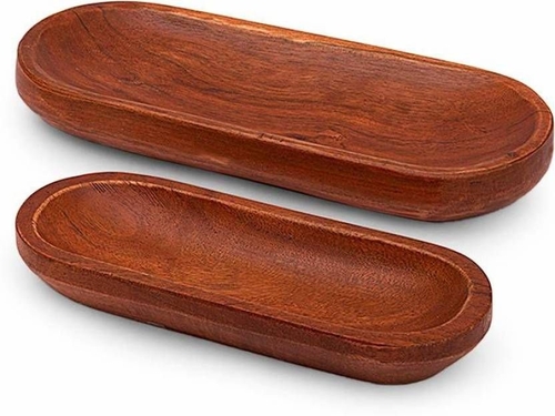 Wood Decorative Platter  (Brown)
