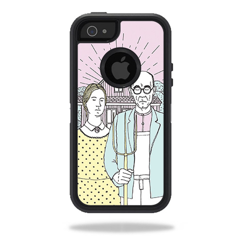 MightySkins OTDIP5-American Gothic Pop Skin for Otterbox Defender iPho