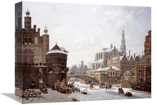 Global Gallery GCS-268631-16-142 16 in. A Capriccio View of a Town Art