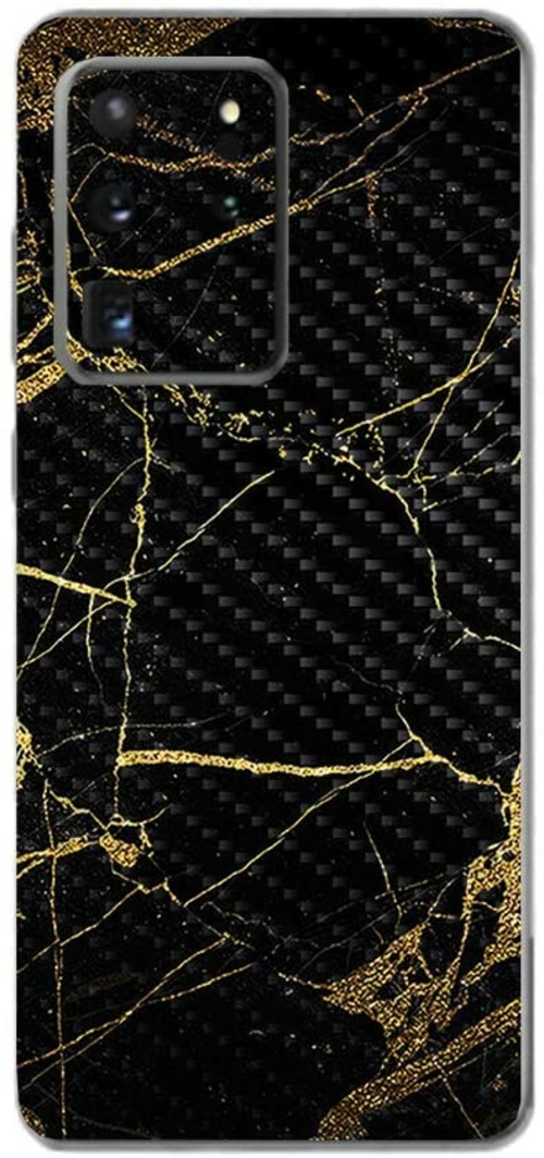 MightySkins CF-SAGS20UL-Black Gold Marble Carbon Fiber Skin for Samsun