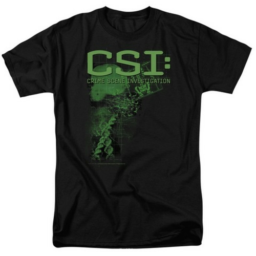 Trevco Csi-Evidence - Short Sleeve Adult 18-1 Tee - Black- 4X