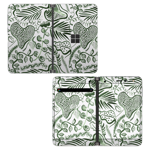 DecalGirl MDUO-TROPLEAVES Microsoft Surface Duo Skin - Tropical Forest