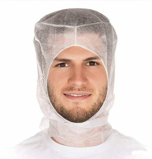 Disposable Anti-Static Hoods. Pack of 25 Cleanroom White Hoods.