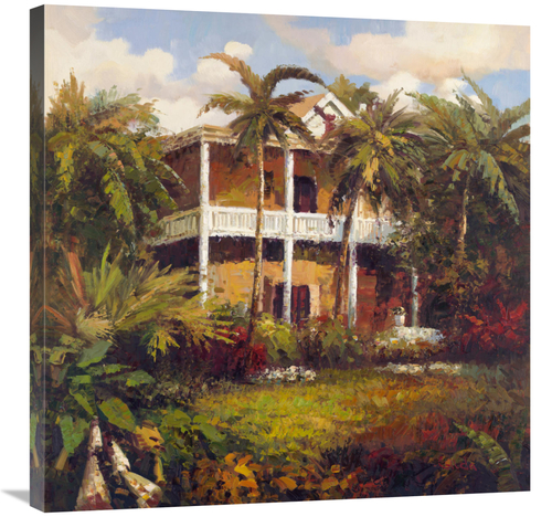 Global Gallery GCS-131165-3030-142 30 x 30 in. Palazzo Nel Paese Art P