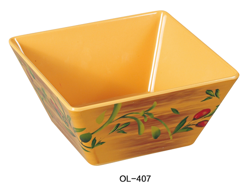 Yanco OL-407 Olive 7.25" Square Bowl