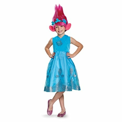 Disguise 249108 Branch Deluxe with Wig Trolls Costume, Large