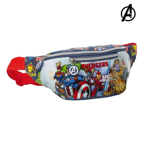 Belt Pouch The Avengers Heroes vs thanos Multicolour Navy Blue 23 x 12