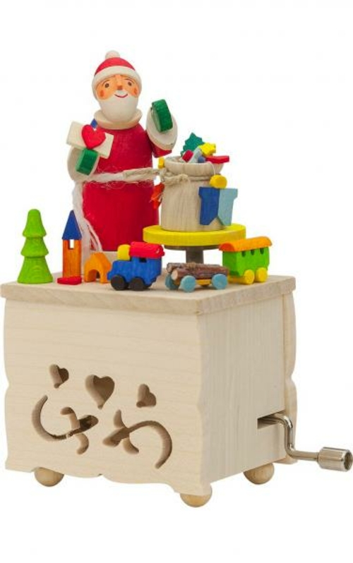 Alexander Taron 150 Graupner Music Box - Santa with Toys Plays Tune We