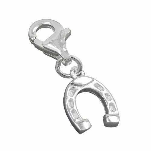 pendant charm horseshoe silver 925