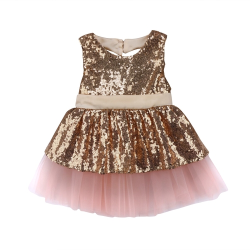 Charming Sequins Back Bow Kids Baby Girls New