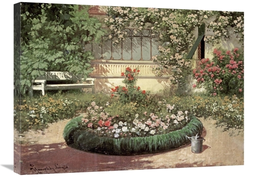 Global Gallery GCS-268342-30-142 30 in. A Sunlit Flower Garden Art Pri