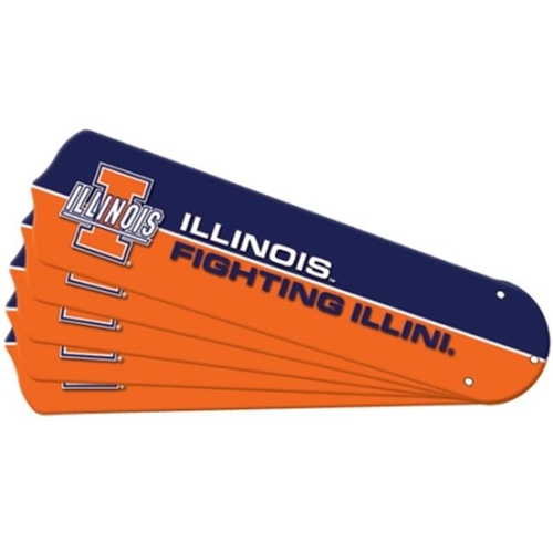 Ceiling Fan Designers 7992-ILL New NCAA ILLINOIS FIGHTING ILLINI 42 in