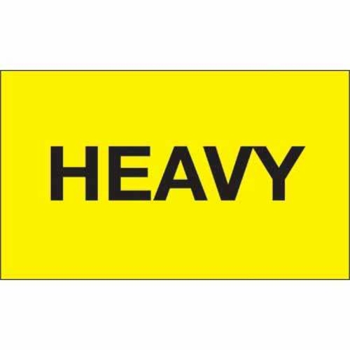 Tape Logic DL3391 3 x 5 in. - Heavy Fluorescent Yellow Labels - Roll o