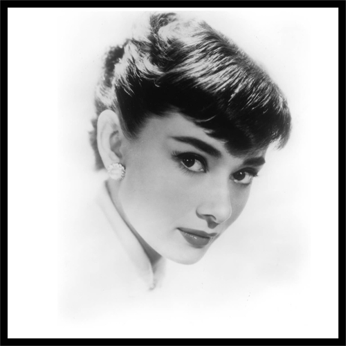 3 Inch Cloth Patch Audrey Hepburn Sabrina