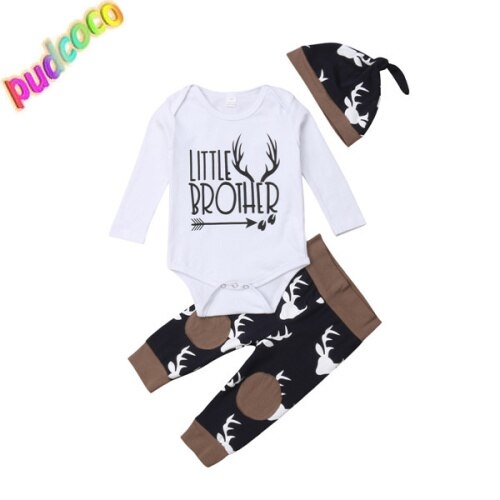 Newborn Kid Baby Boy Girl 3Pcs Clothes