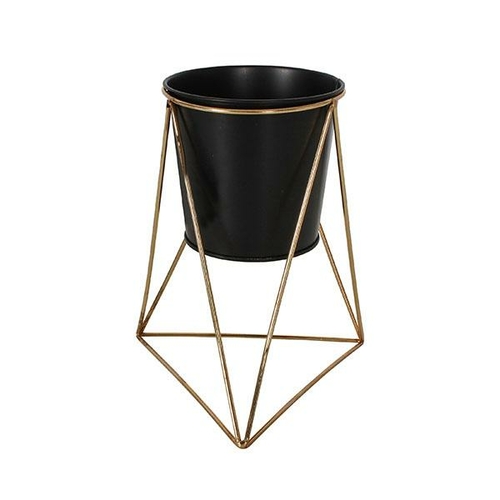 Treo Flower Pot Stand Metal Gold