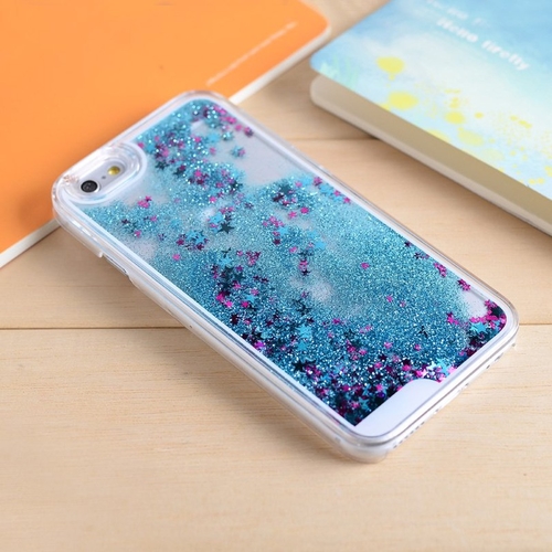 Liquid Turquoise Glitter iPhone Case