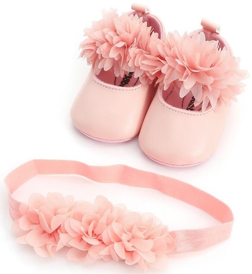 New summer flower style Infant baby girls shoes +