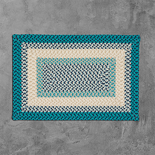 Colonial Mills Rug MG99R024X144R 2 x 12 ft. Montego Braided Rug Ocean