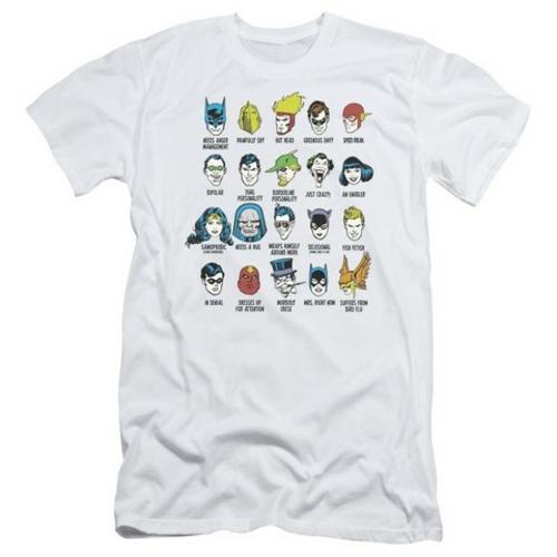 Trevco Dc-Superhero Issues - Short Sleeve Adult 30-1 Tee - White & Ext