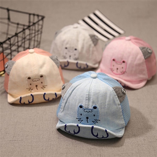 Cute Baby Hats Infant Kids Cartoon Tiger Summer