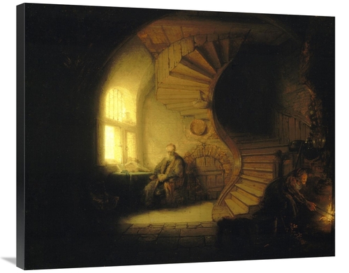 Global Gallery GCS-282712-36-142 36 in. Philosopher in Meditation Art 