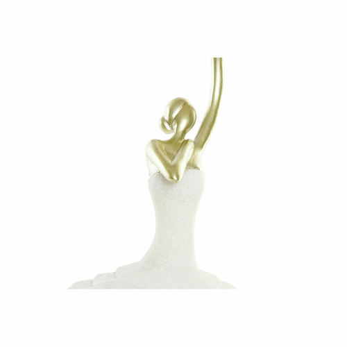 Decorative Figure DKD Home Decor 13,5 x 12,5 x 40 cm Golden White
