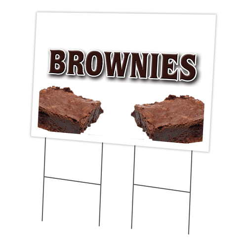 SignMission C-2436 Brownies 24 x 36 in. Brownies Yard Sign & Stake