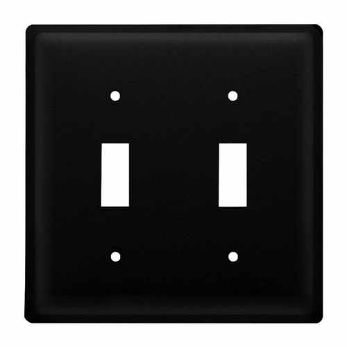 Wrought Iron Plain Double Switch Cover