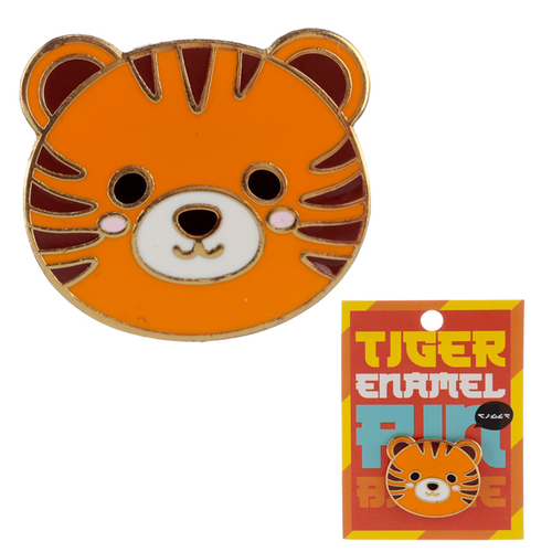 Novelty Cute Tiger Design Enamel Pin Badge