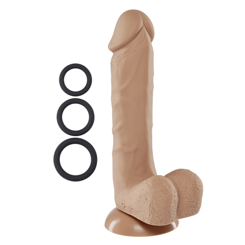 Pro Sensual Series 8 Inch Silicone Pro Odorless  Dong - Tan