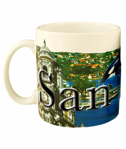 Americaware SMSDC03 San Diego 18 oz Full Color Relief Mug