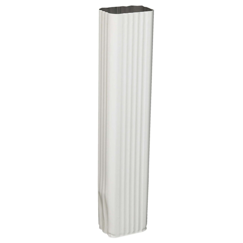 Amerimax 5757901 3 x 4.25 x 15 in. White Aluminum Downspout Extension