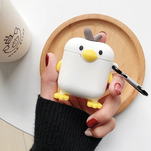 White Pengu AirPods Case