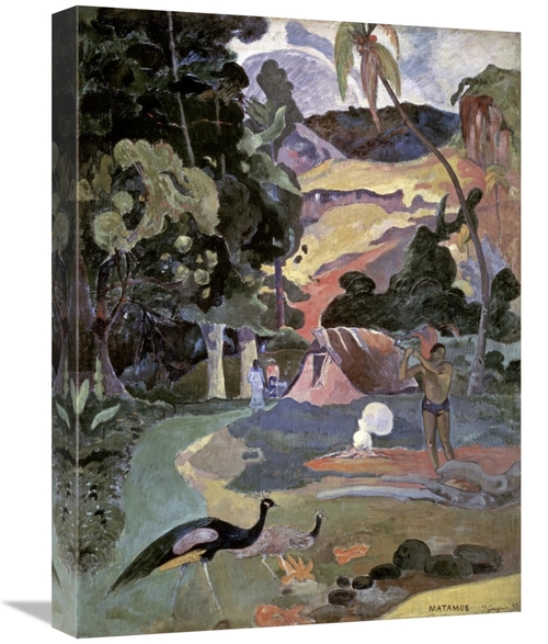 Global Gallery GCS-277641-22-142 22 in. Matamoe Art Print - Paul Gaugu