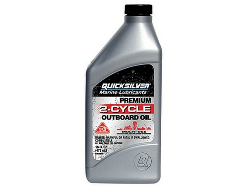 Quicksilver 71092858020Q01 16 oz .Premium 2-Cycle Outboard Oil