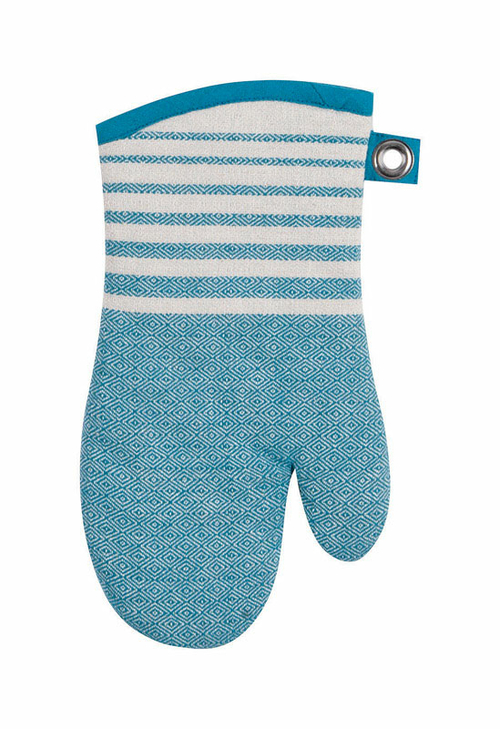 Kay Dee 6661920 Teal Cotton Oven Mitt - Pack of 3