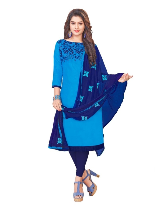 Generic Women's Glaze Cotton Salwar Material