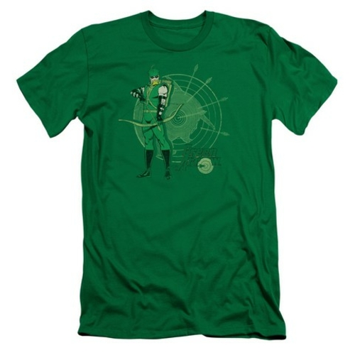Trevco Dc-Arrow Target - Short Sleeve Adult 30-1 Tee - Kelly Green,