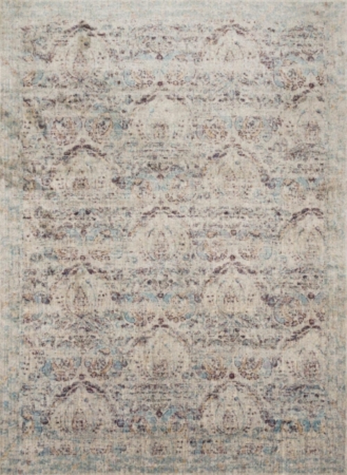 Loloi ANASAF-05SIPL7AAA Anastasia Rectangular Area Rug, Silver & P